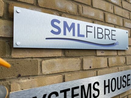 Brushed Aluminum Signs